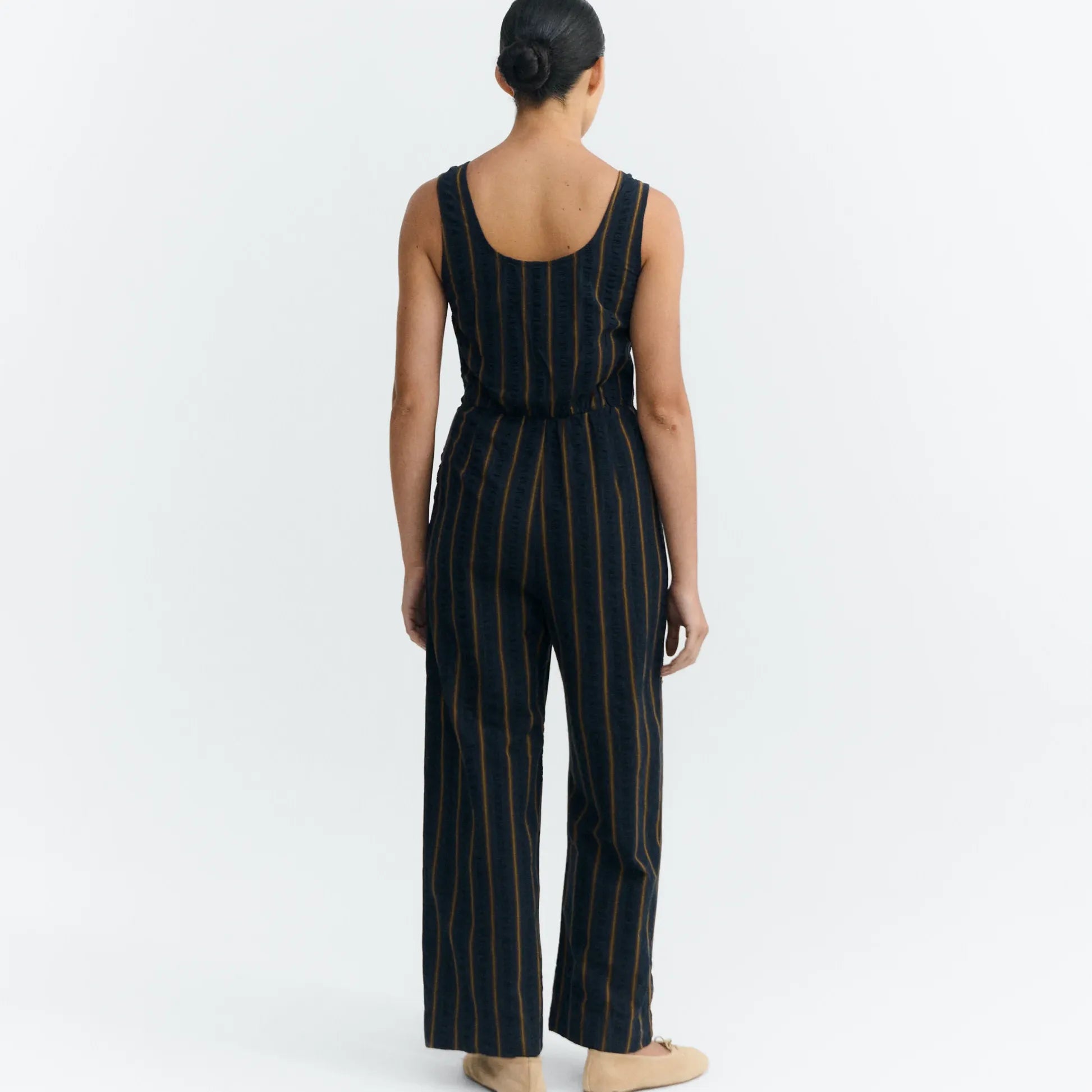 Thinking Mu THINKING MU Raflesia Seersucker Jumpsuit