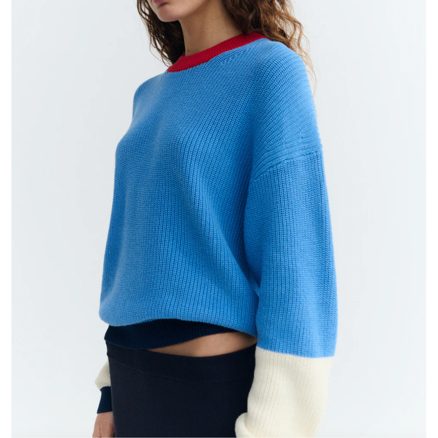 Thinking Mu Thinking Mu THINKING MU CARMEN KNITTED SWEATER BLUE MULTICOLOR