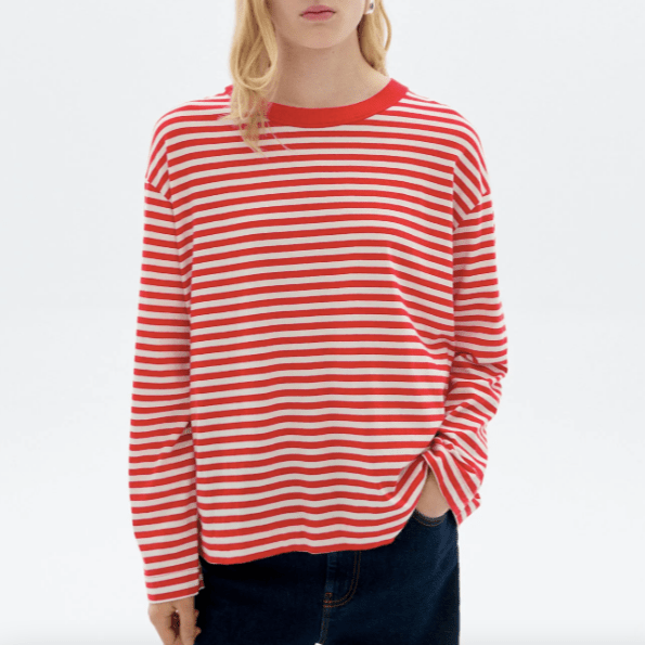 Thinking Mu Thinking Mu THINKING MU Langärmliges gestreiftes T-shirt Willy Emily