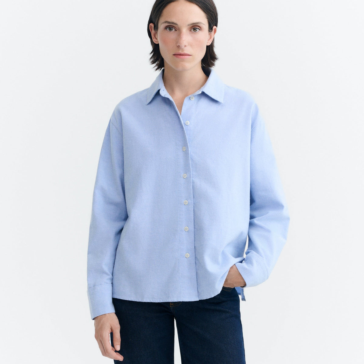 Thinking Mu THINKING MU LIGHT BLUE MANUELA BLUSE THINKING MU LIGHT BLUE MANUELA BLUSE