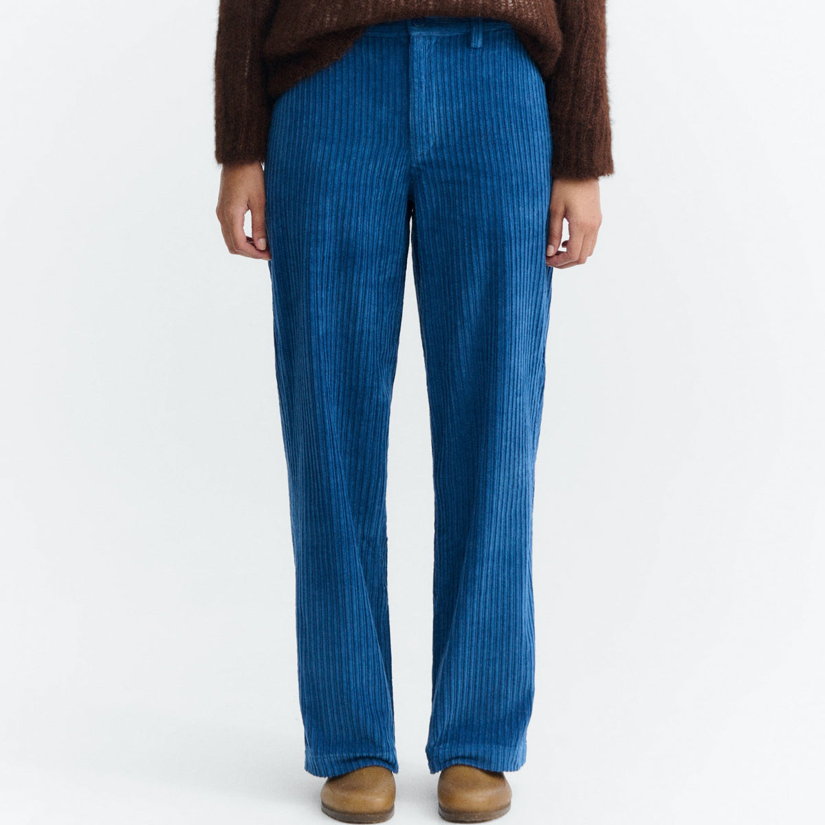 Thinking Mu THINKING MU DELFT BLUE CORDUROY SERENA PANTS THINKING MU DELFT BLUE CORDUROY SERENA PANTS