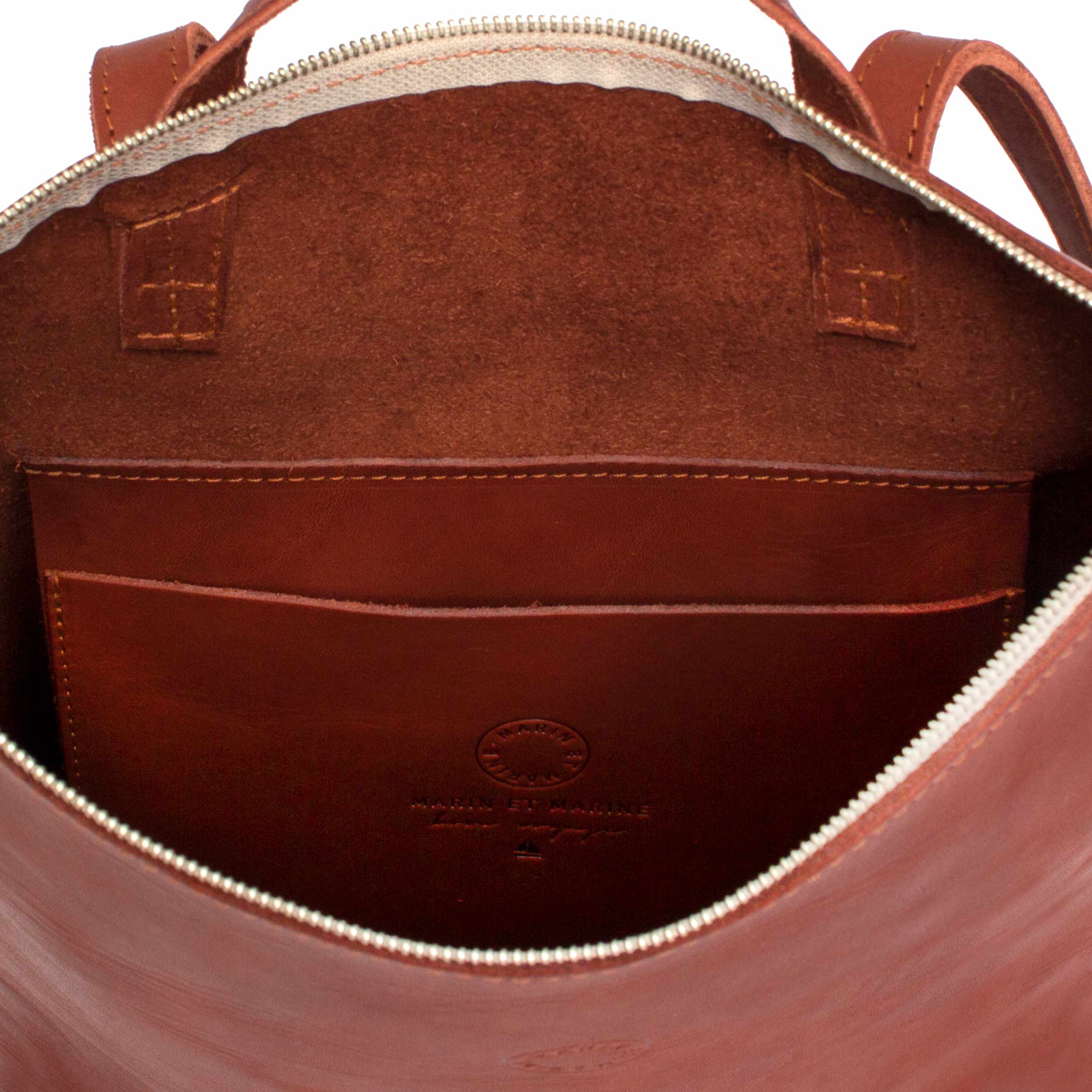 marin et marine Leather Backpack Leder Rucksack