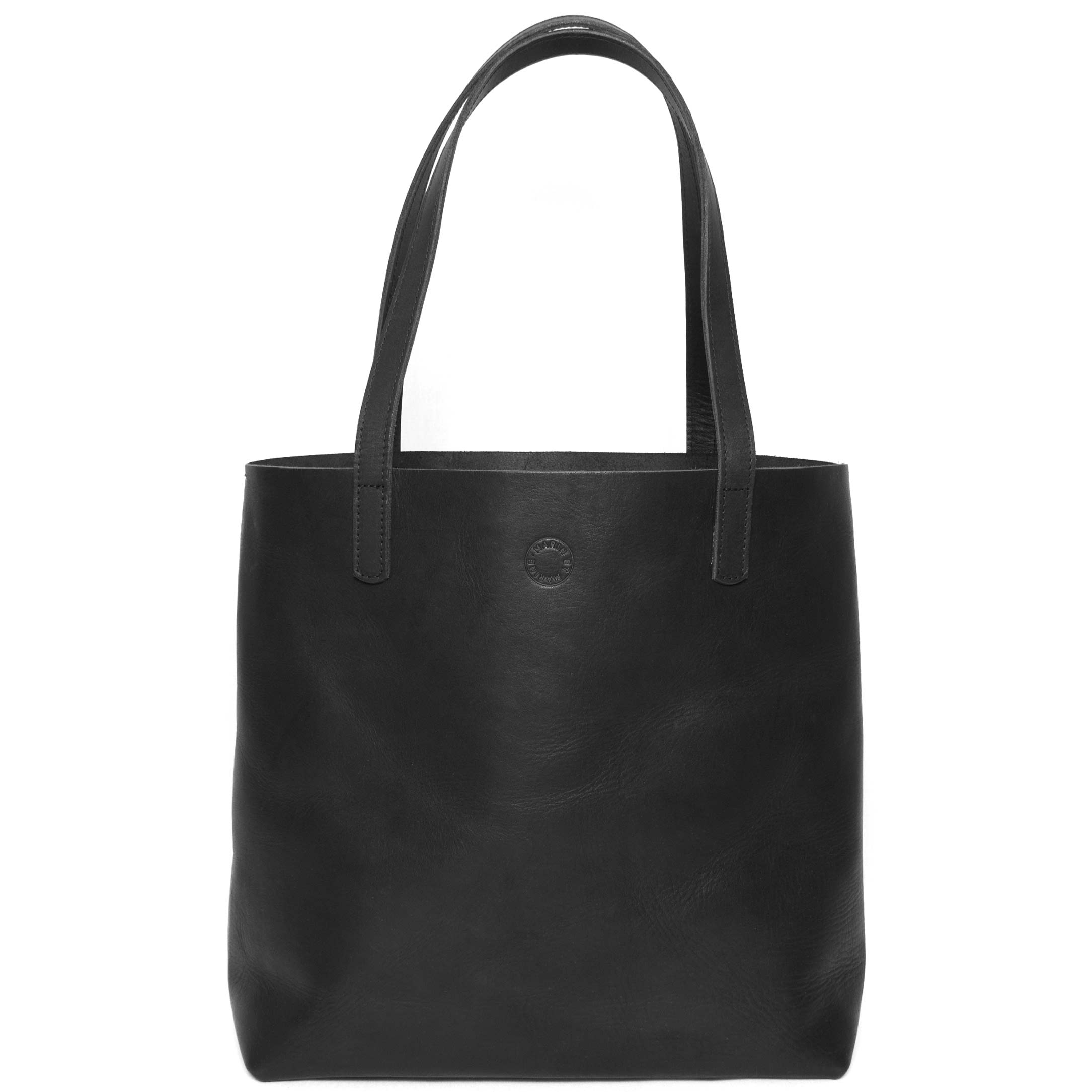 marin et marine Shopper Black Leder Shopper