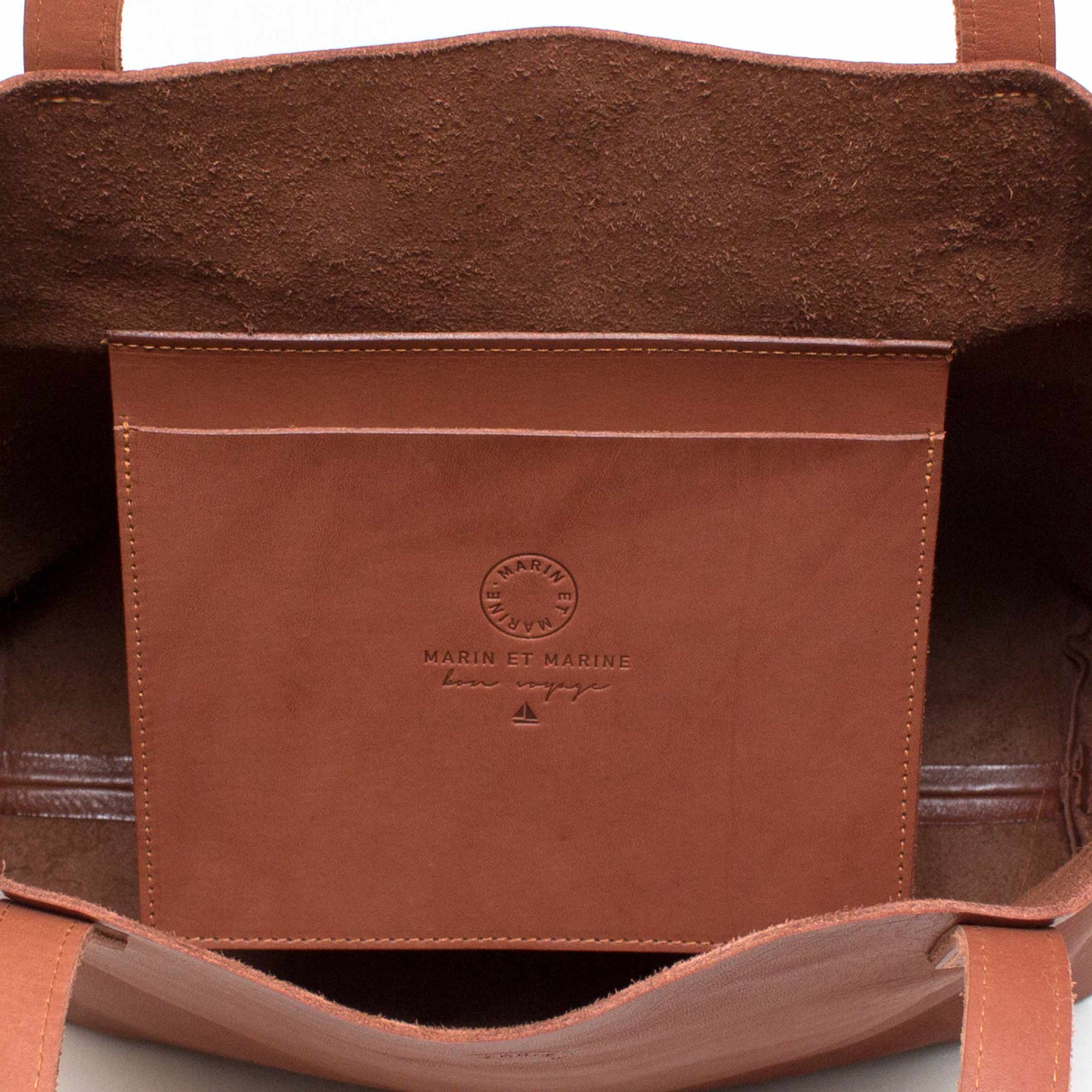 Marin et Marine Shopper Leder Tote Bag