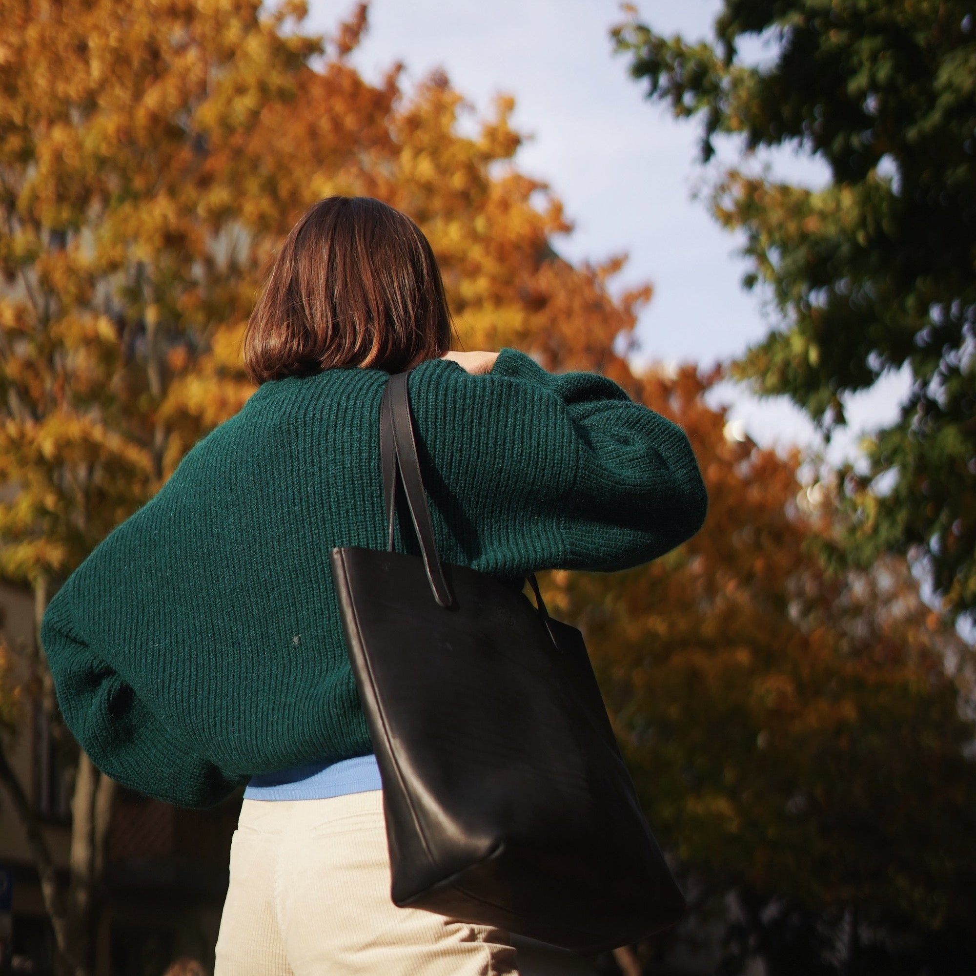 JANN JUNE Beni Strick Cardigan Bottle Green