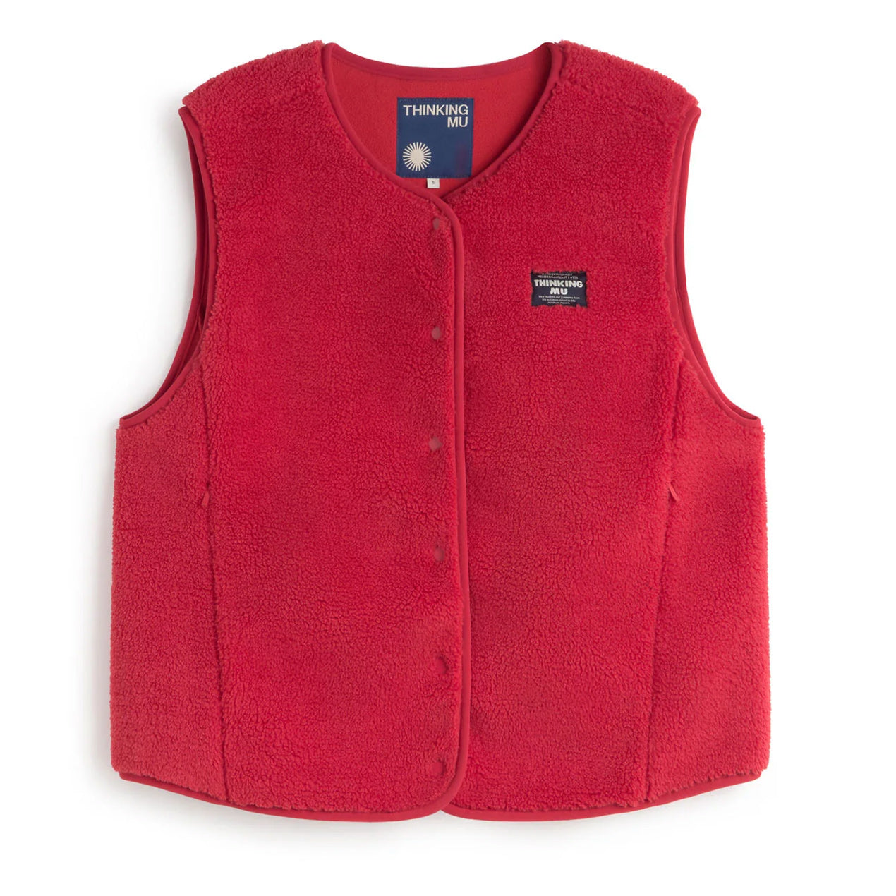 THINKING MU Fleece-Weste Jay Red