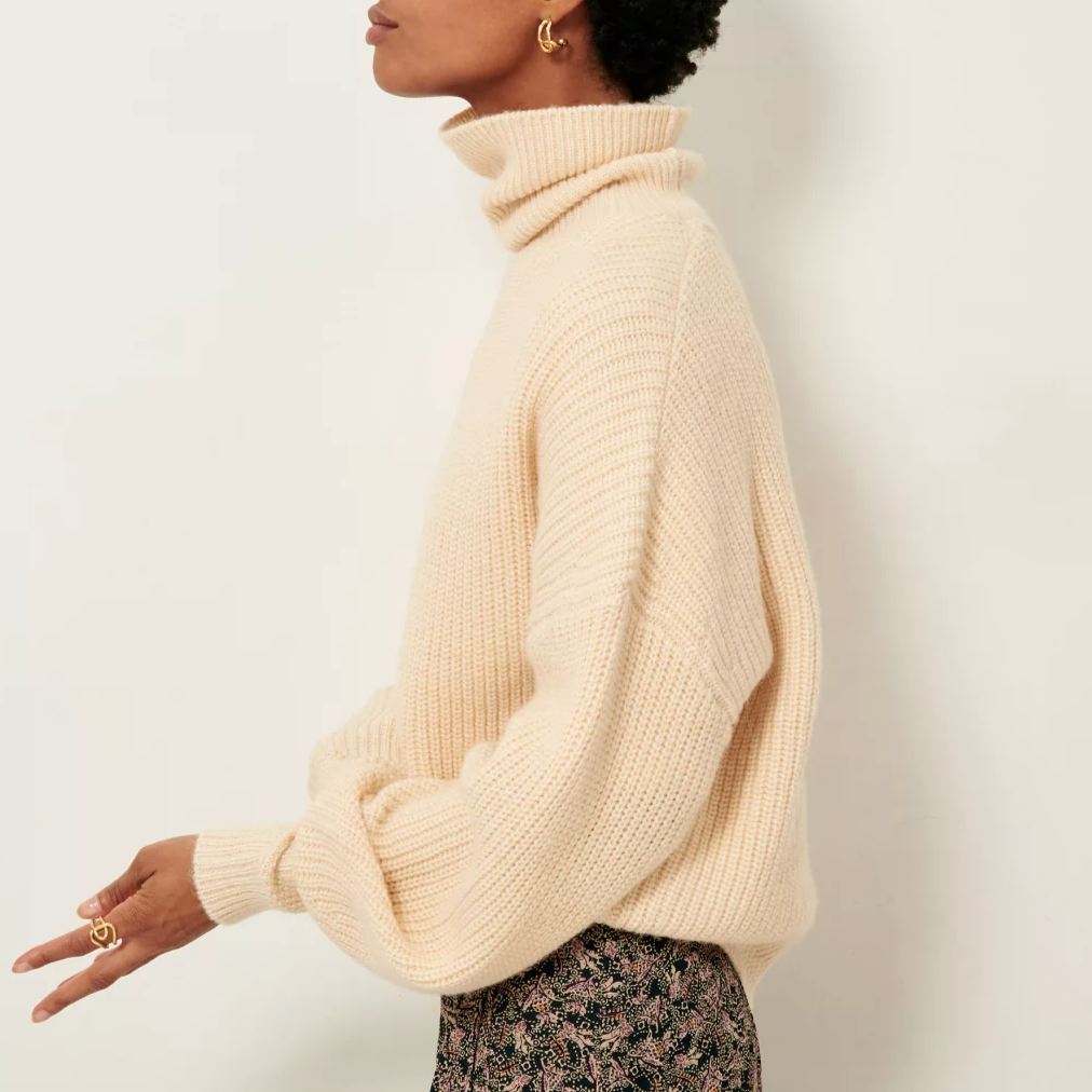 NEW SESSUN Montfort Pullover Fleur de sel