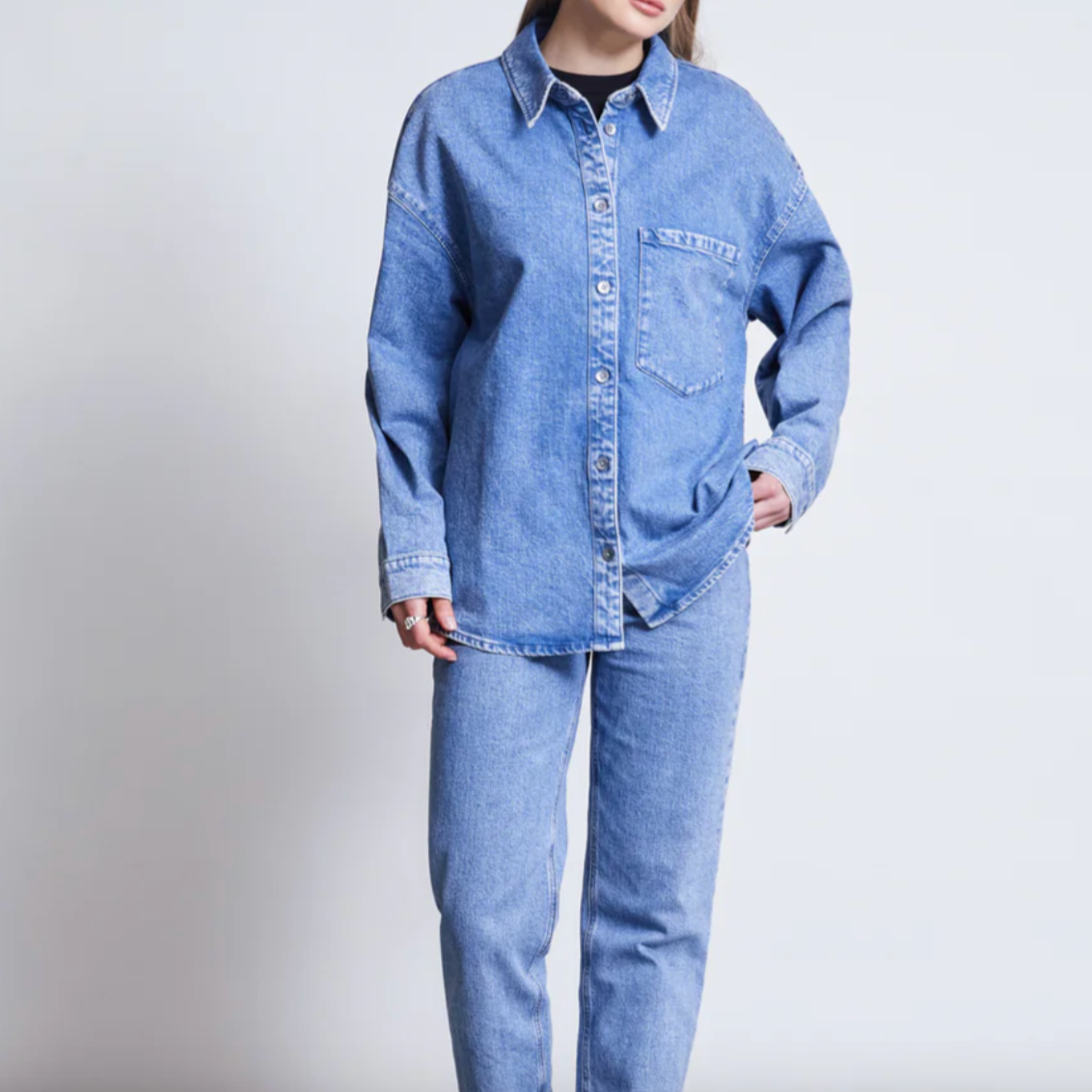 JANN JUNE denim shirt solace