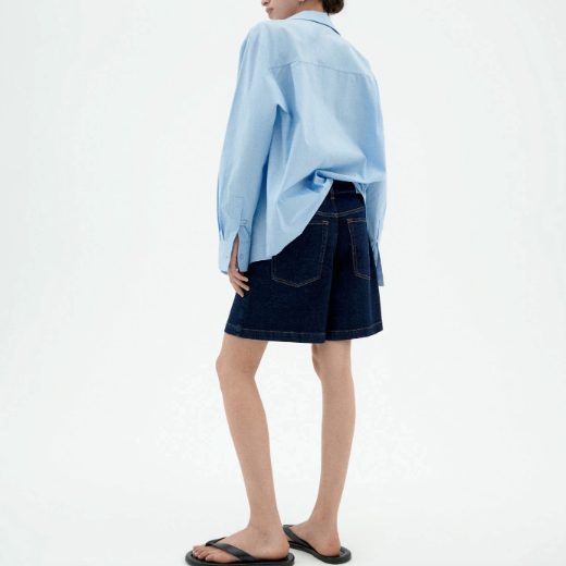 THINKING MU Relaxed Denim Shorts Luisa