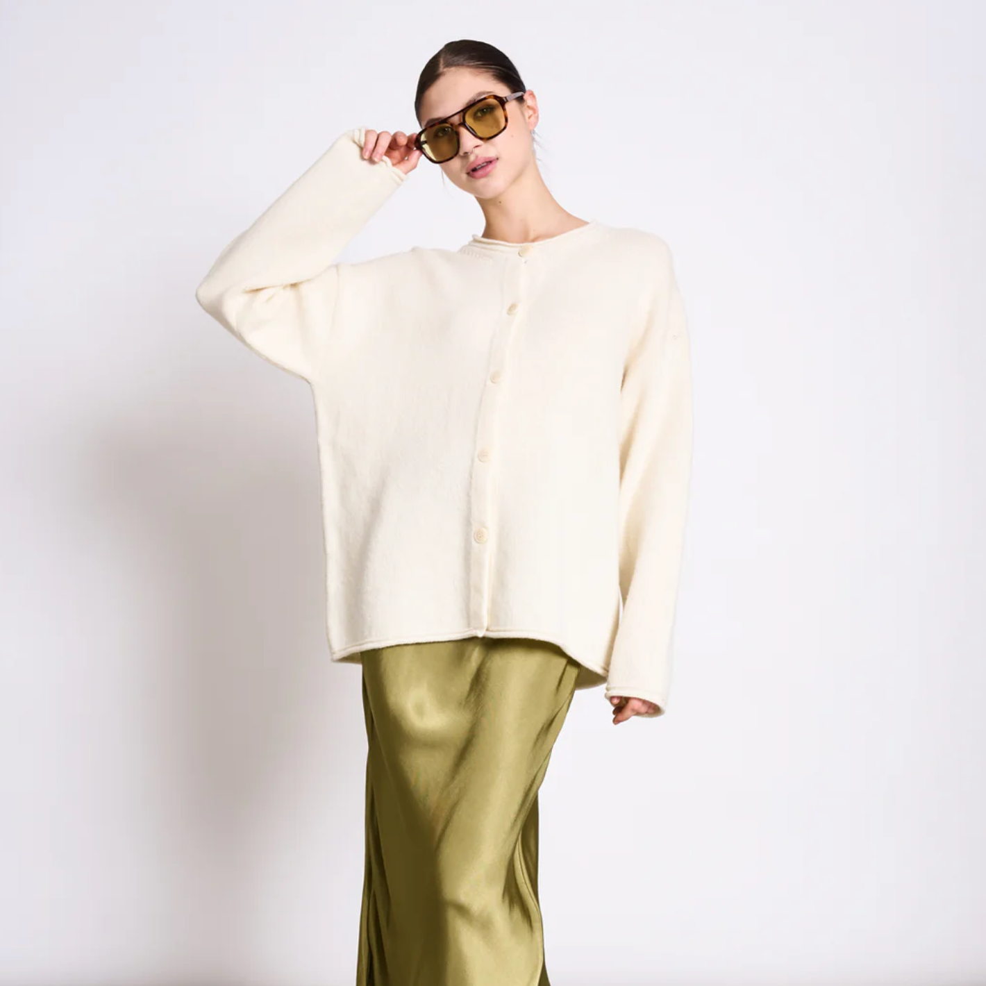 JANN JUNE Oversized Woll Cardigan Tinco