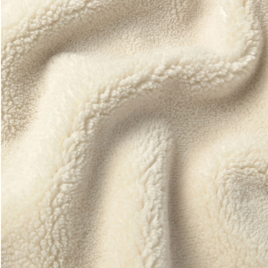 THINKING MU Fleece Jacke Kourtney Teddy Creme