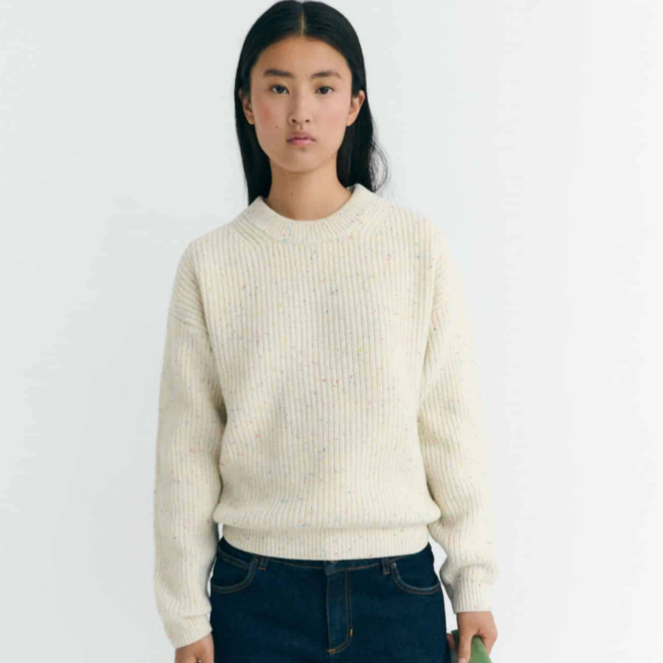 THINKING MU Ecru Strickpullover Carmen