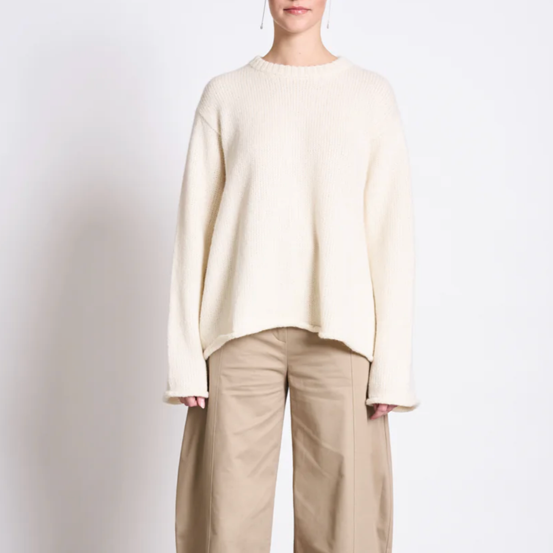 JANN JUNE Pullover WOOLY SONA Off white