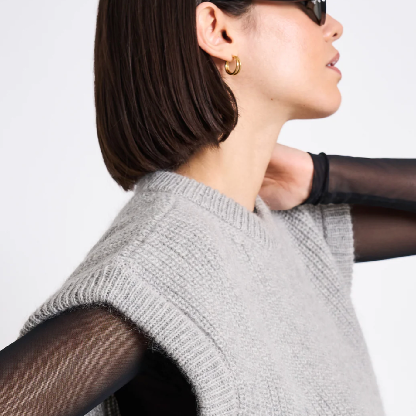 JANN JUNE Oversized wool cardigan Tinco