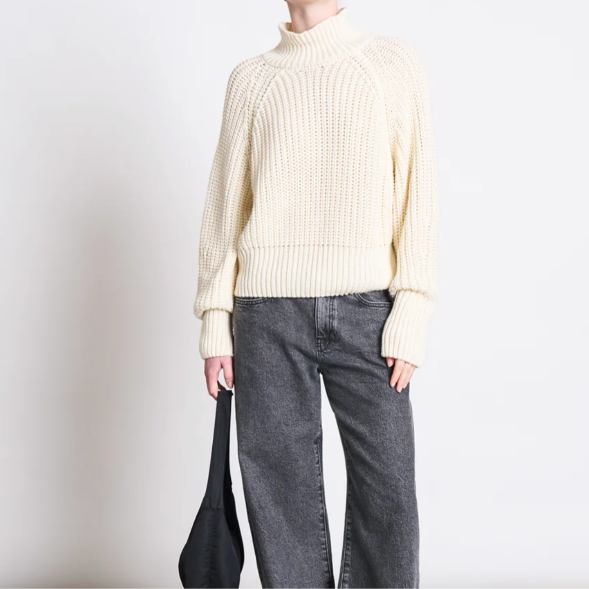 JANN JUNE Wooly Ola Offwhite Rollkragenpullover