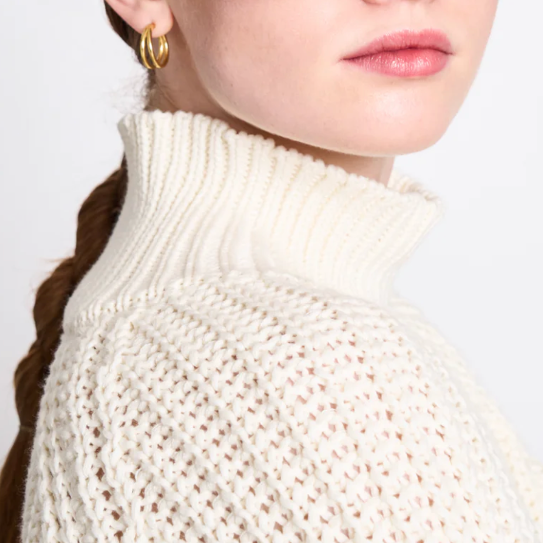 JANN JUNE Wooly Ola Offwhite Rollkragenpullover
