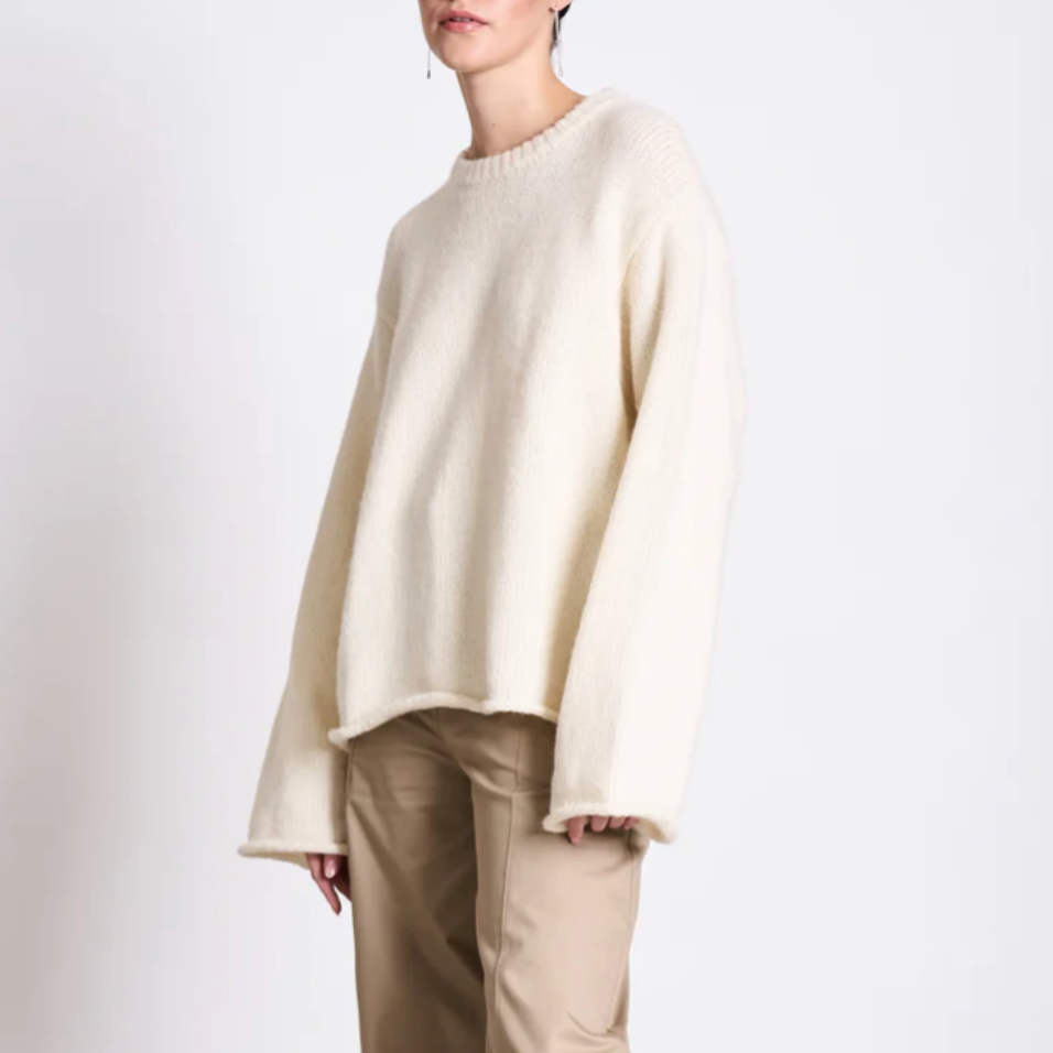 JANN JUNE Pullover WOOLY SONA Off white