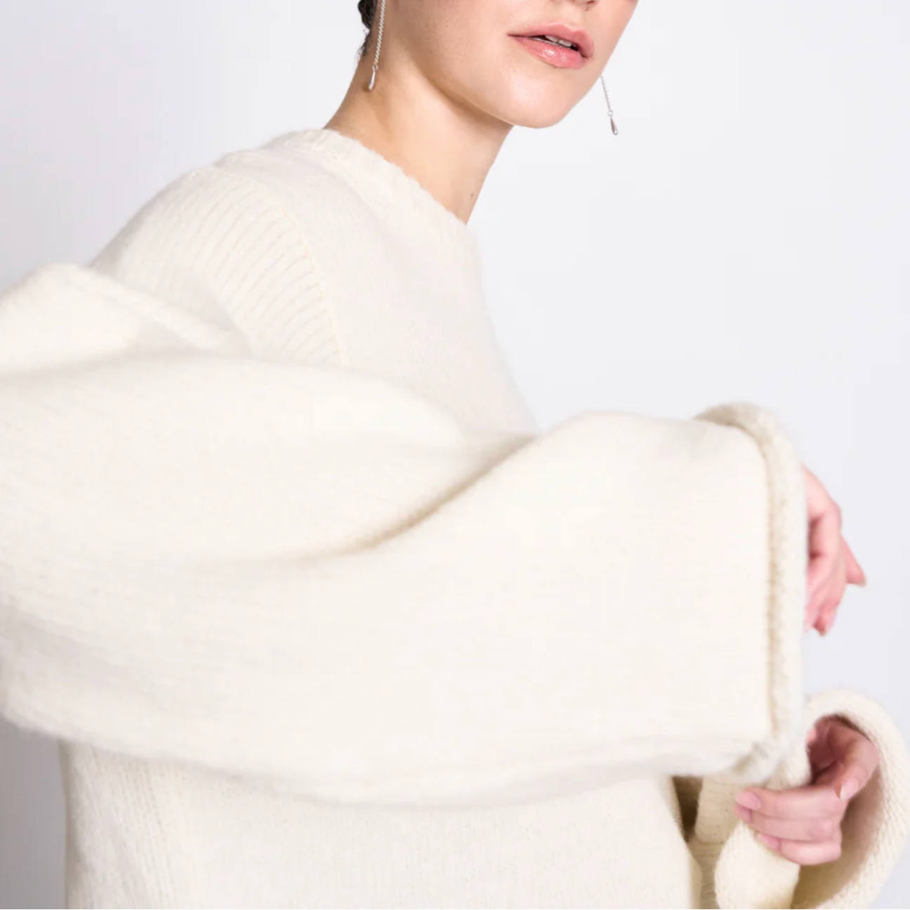 JANN JUNE Pullover WOOLY SONA Off white