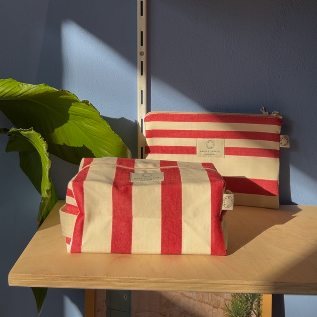 Pouch Vacances Streifen Rouge