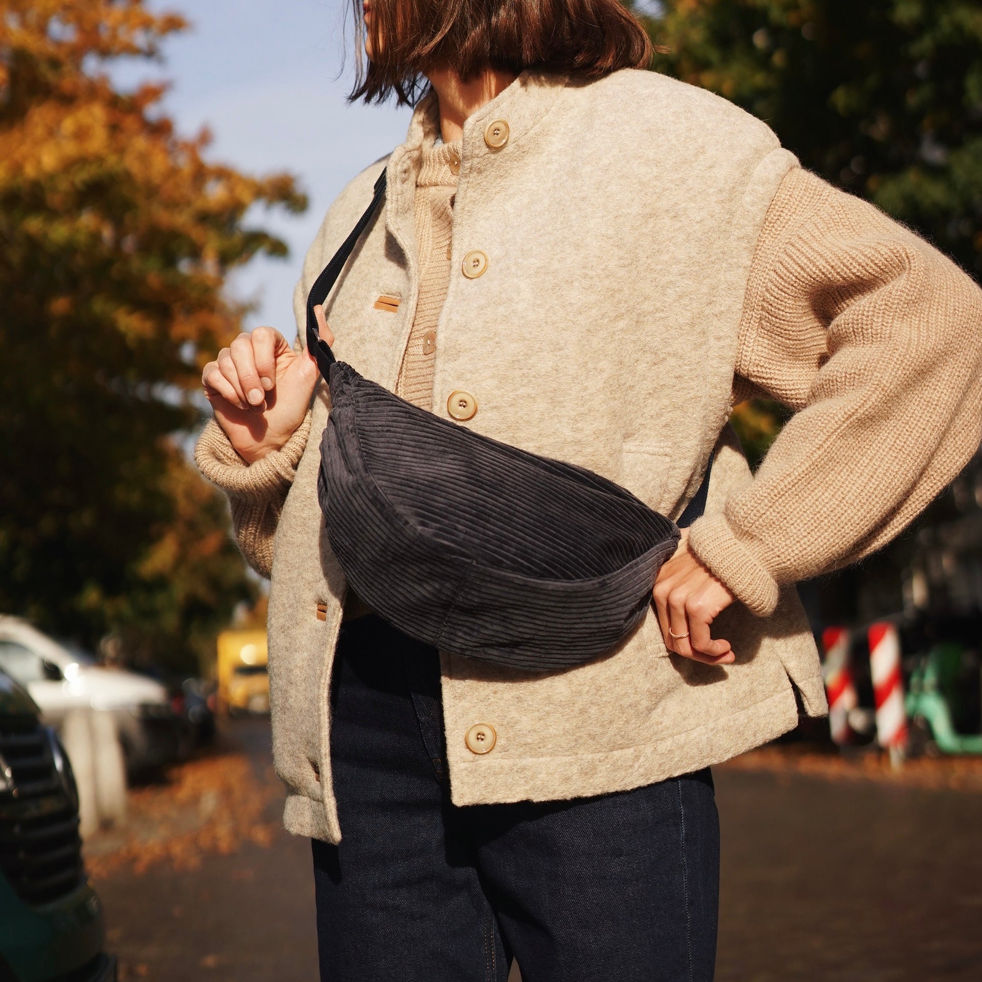 JANN JUNE Beni Knitted Cardigan Camel