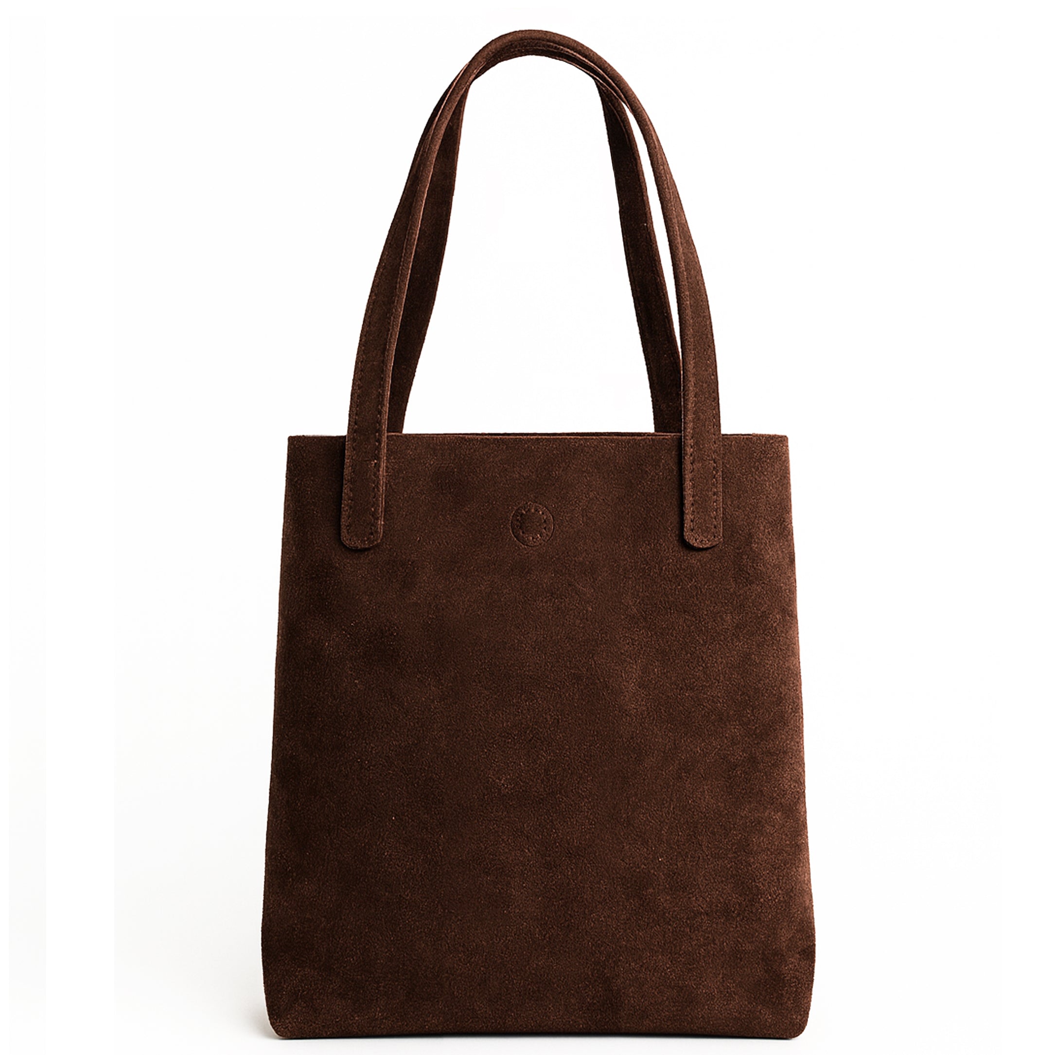 Leather Tote Bag Marron