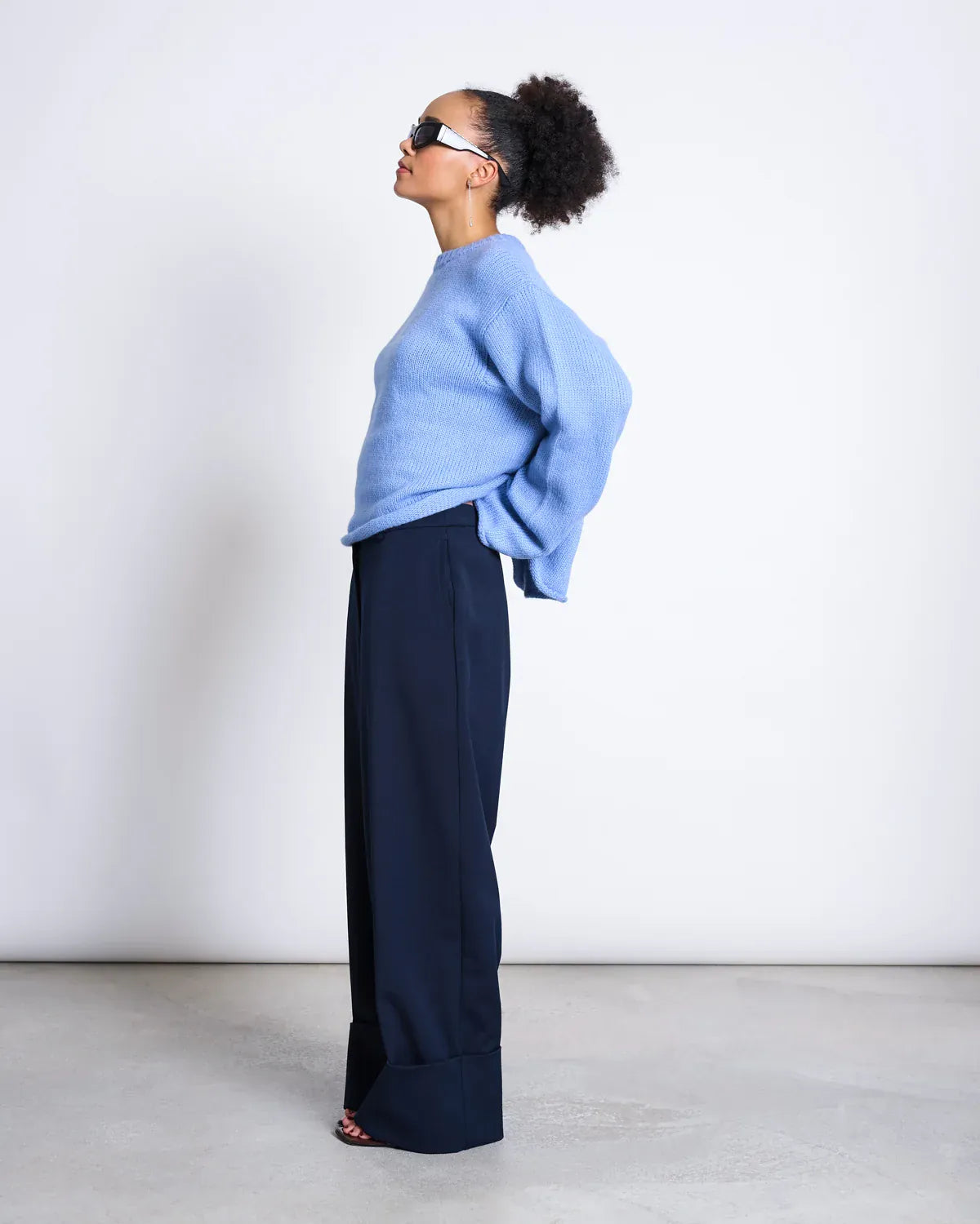 JAN 'N JUNE JANN JUNE Pullover Wooly Sona Mid Blue JANN JUNE Pullover Wooly Sona Mid Blue JAN 'N JUNE