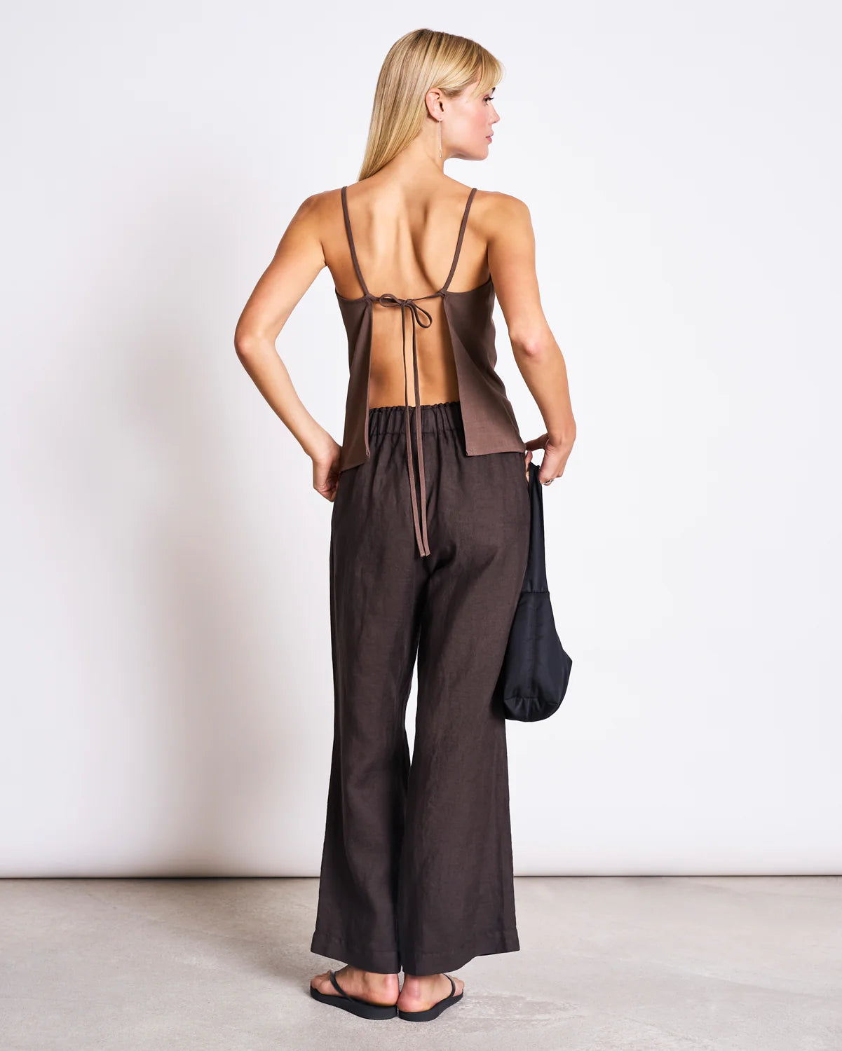 JANN JUNE BEVEREN MUD LINEN HOSE