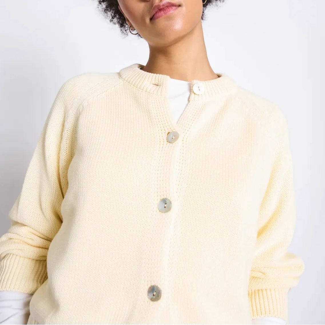 JANN JUNE Cardigan Sivia Buttermilk