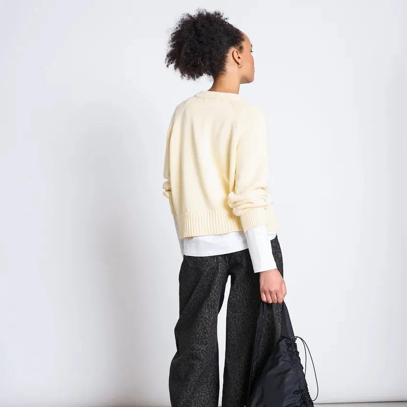 JANN JUNE Cardigan Sivia Buttermilk