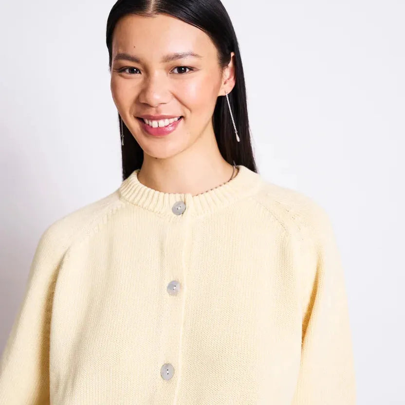 JANN JUNE Cardigan Sivia Buttermilk