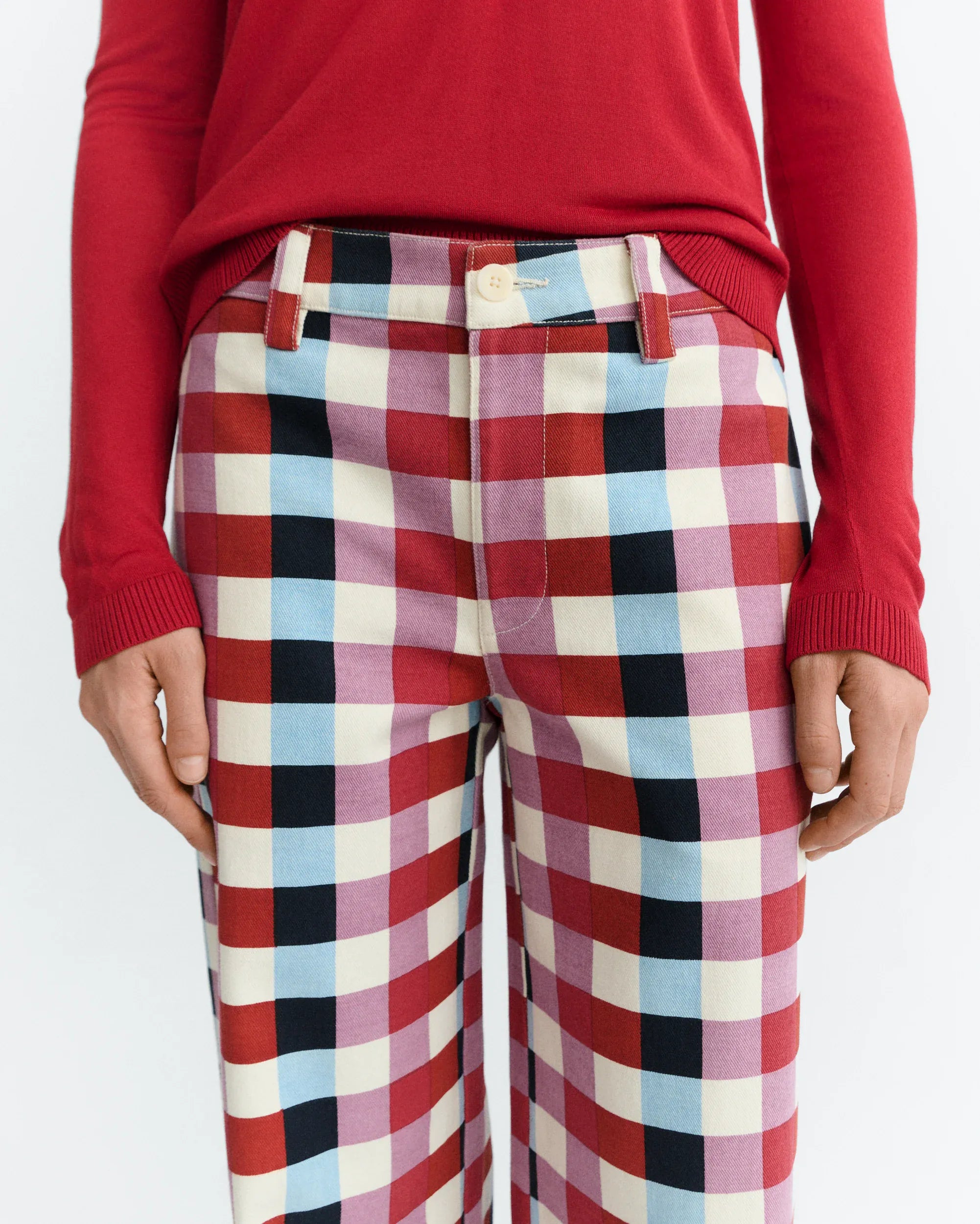 Thinking Mu THINKING MU Karierte Hose Serena THINKING MU Karierte Hose Serena