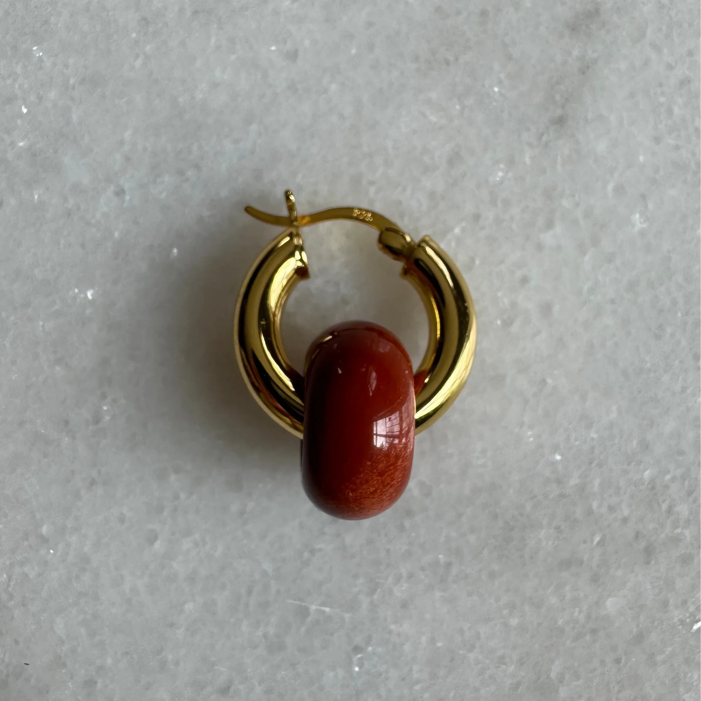 Apato7 apato7 APATO 7 Donut Earring Red Jaspis