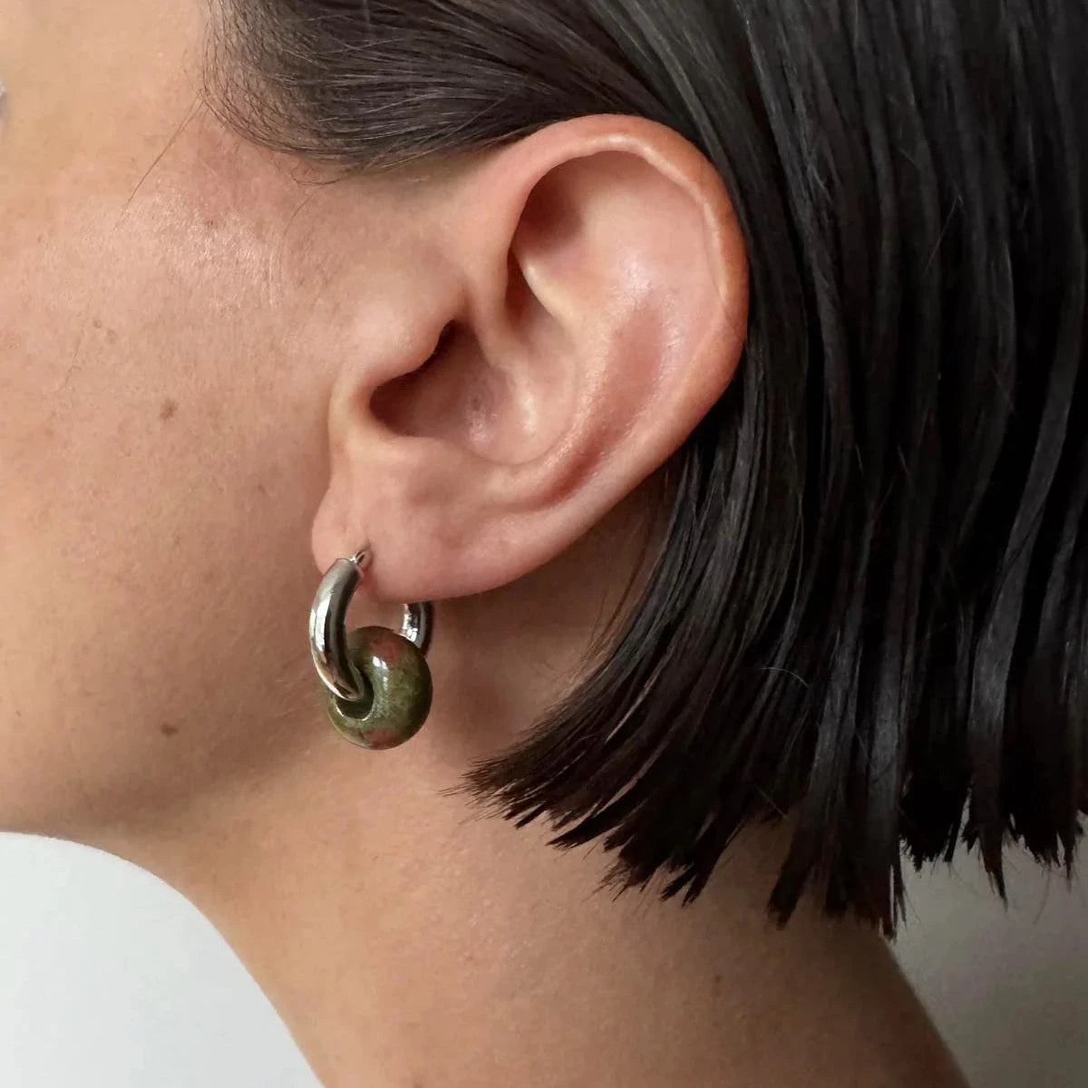 Apato7 apato7 APATO 7 Donut Earring Unakite