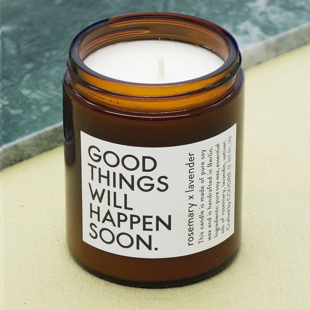 Good Things.... Kerze Rosmarin x Lavendel