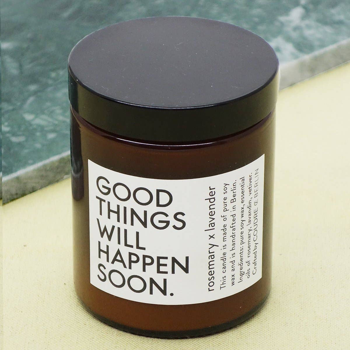 Good Things.... Kerze Rosmarin x Lavendel
