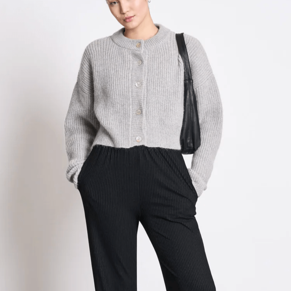 JAN 'N JUNE JAN 'N JUNE JANN JUNE Beni Strick Cardigan light grey