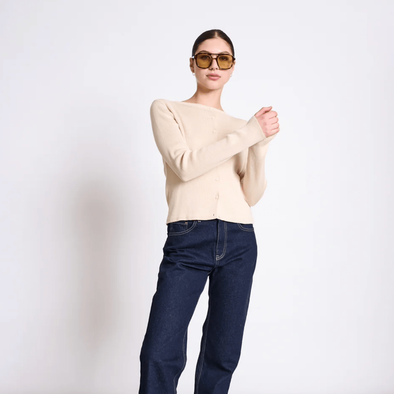 JAN 'N JUNE JAN 'N JUNE JANN JUNE Cardigan Glimt Beige