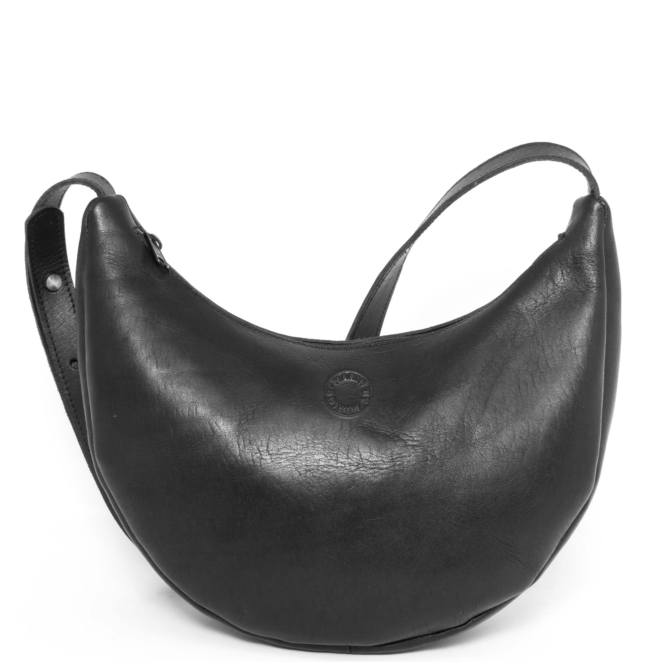 Marin et Marine Bauchtasche Black Lune Bag Leder