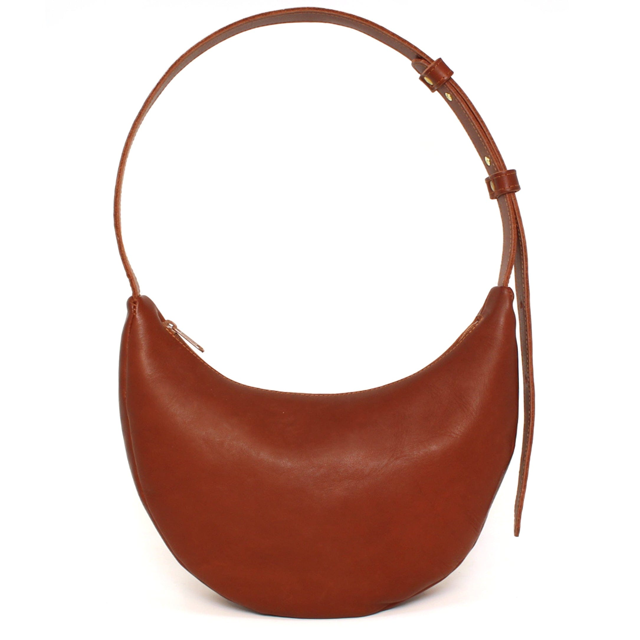 Marin et Marine Bauchtasche Marron Lune Bag Leder