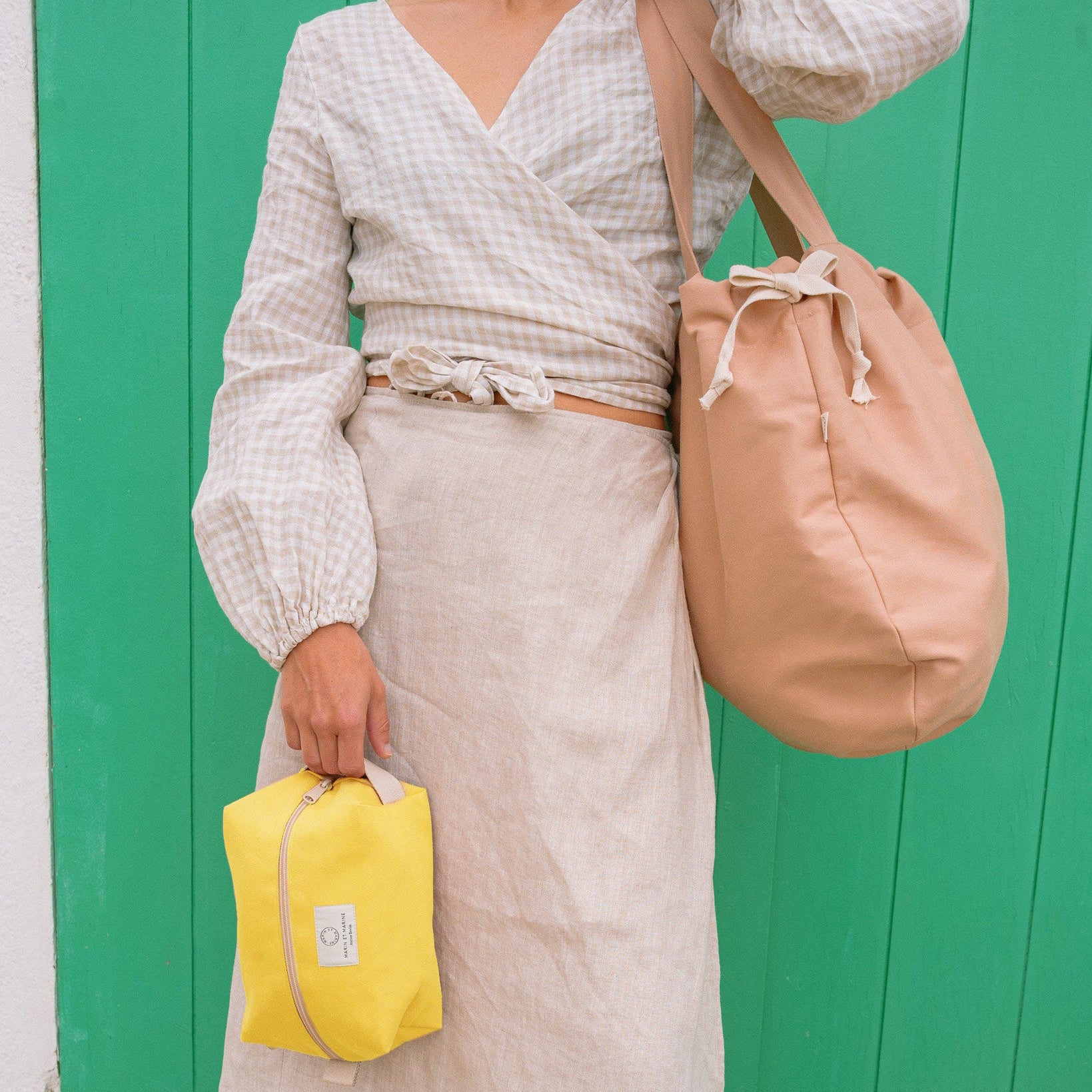 Marin et Marine kulturtasche Pouch Vacances Citron