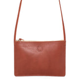 Marin et Marine Leder Handtasche Marron Pochette Bag