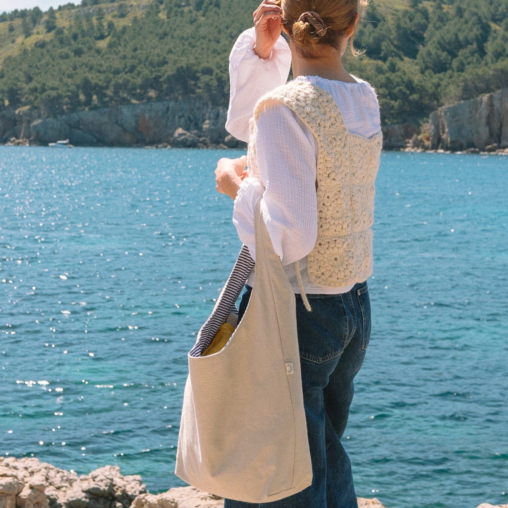 Marin et Marine Shopper Hobo Bag Reversible