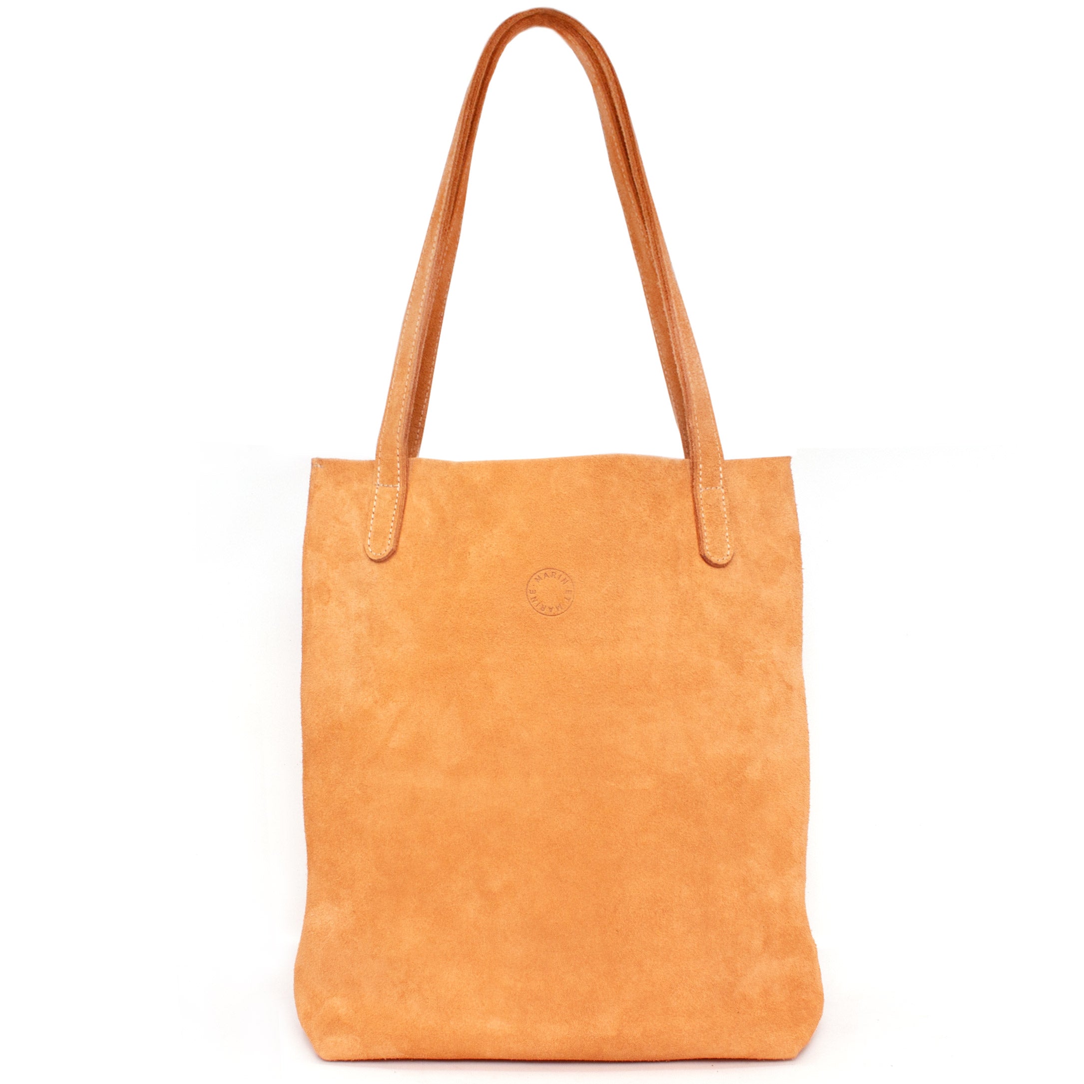 Marin et Marine Shopper Solea Tote Bag Suede Caramel