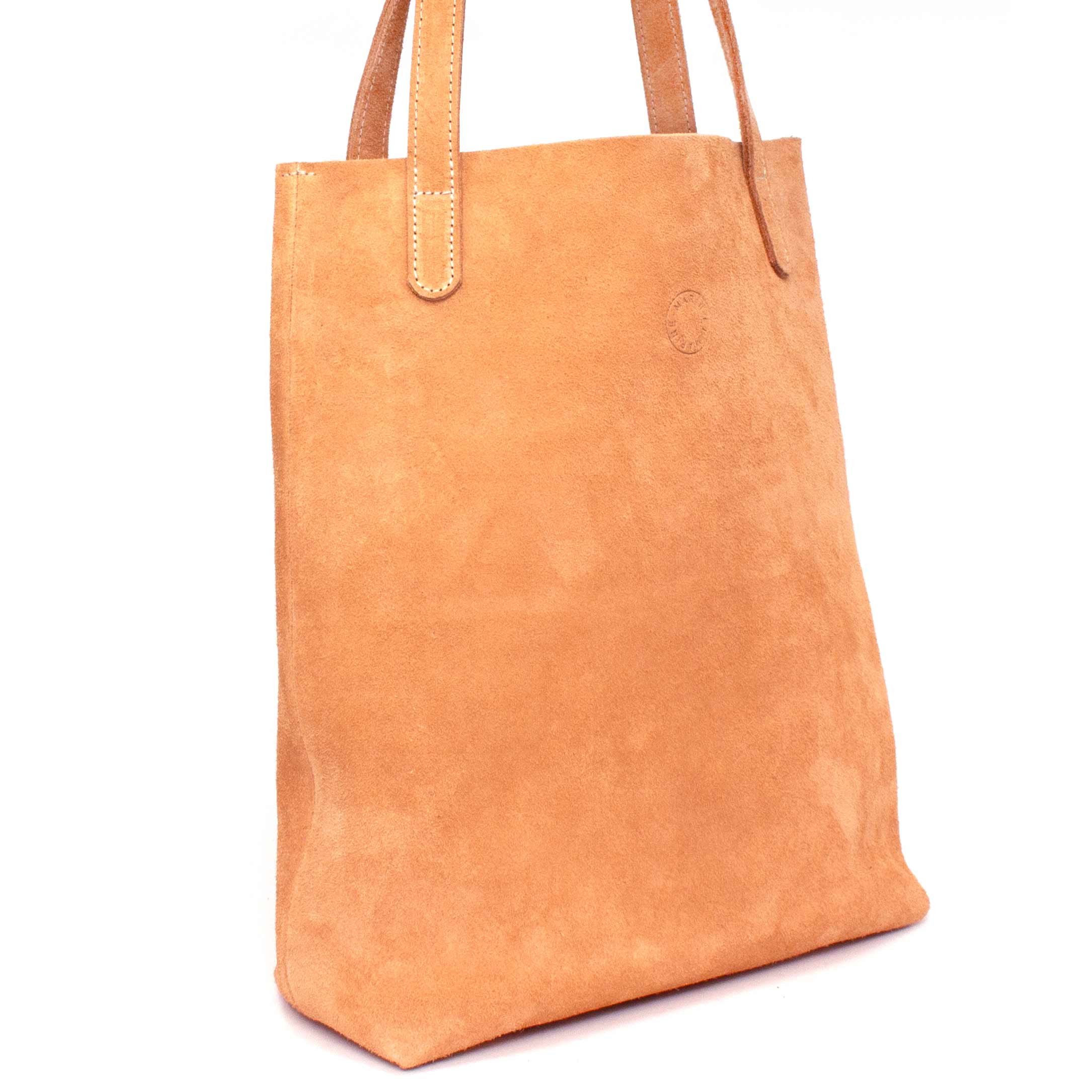 Marin et Marine Shopper Solea Tote Bag Suede Caramel