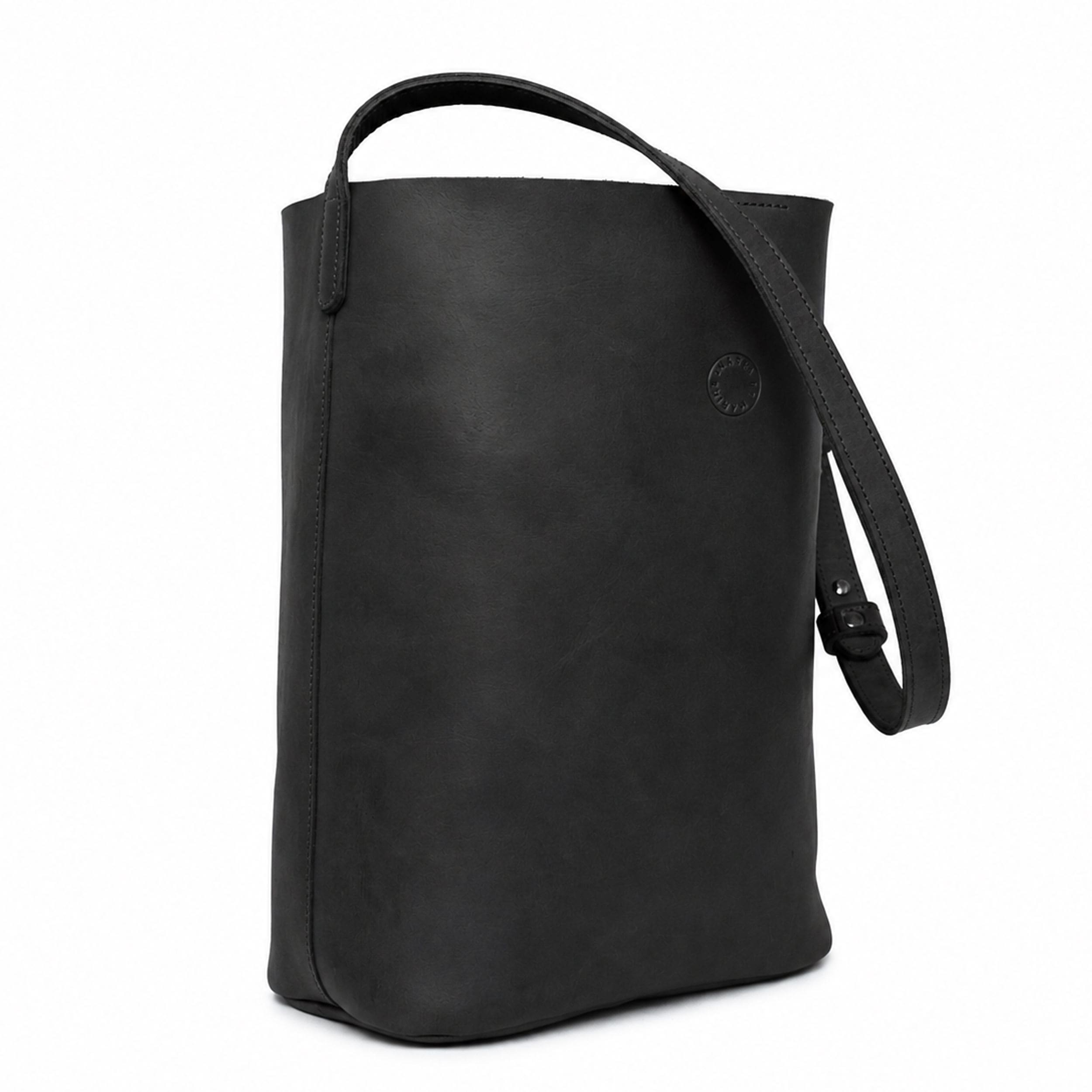 Marin et Marine Ondine Bag Black Ondine Leder Bucket Bag Black - Leder Beuteltasche Damen Bucket Bag