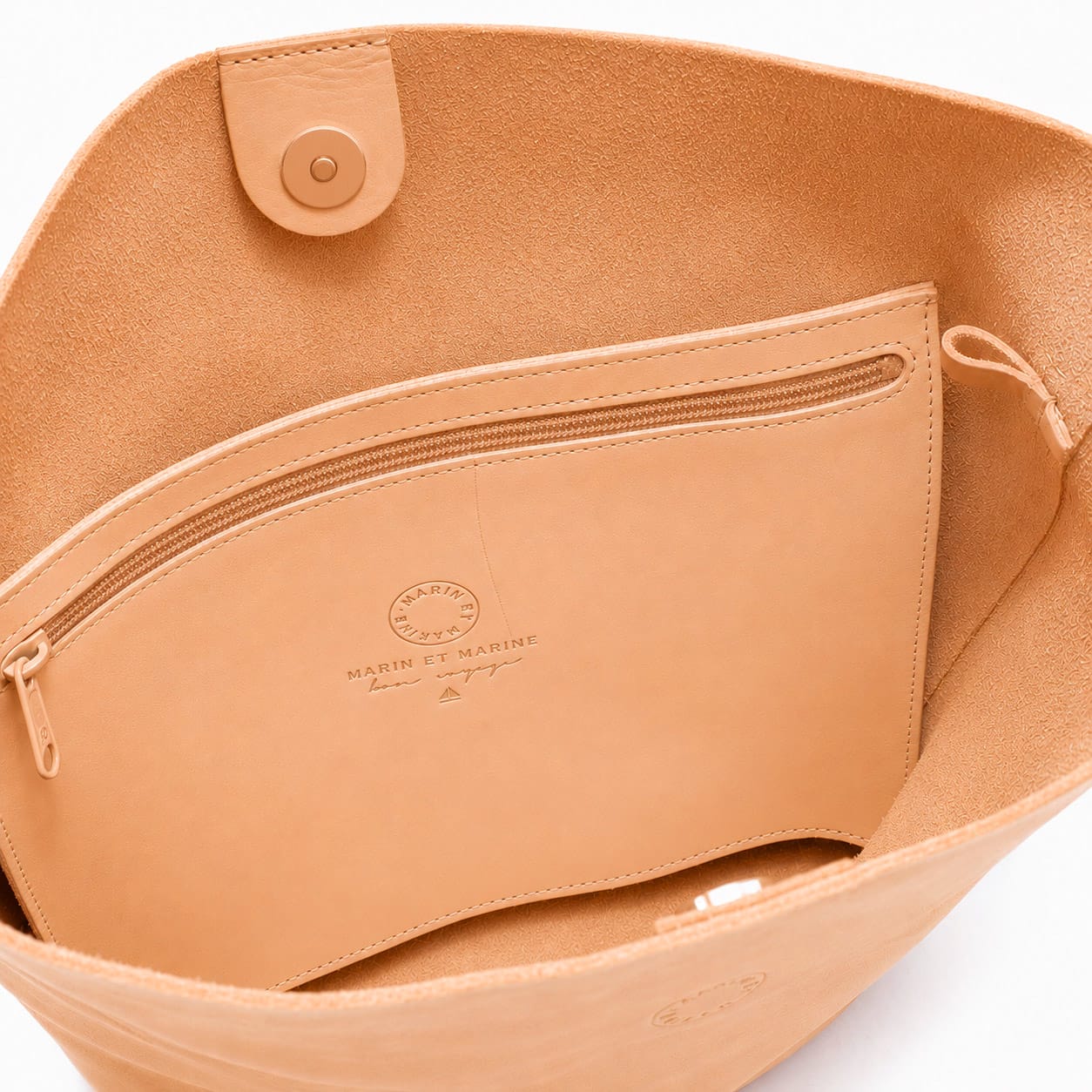 Marin et Marine Ondine Bag Natural Ondine Leder Bucket Bag Natural- Leder Beuteltasche Damen Bucket Bag