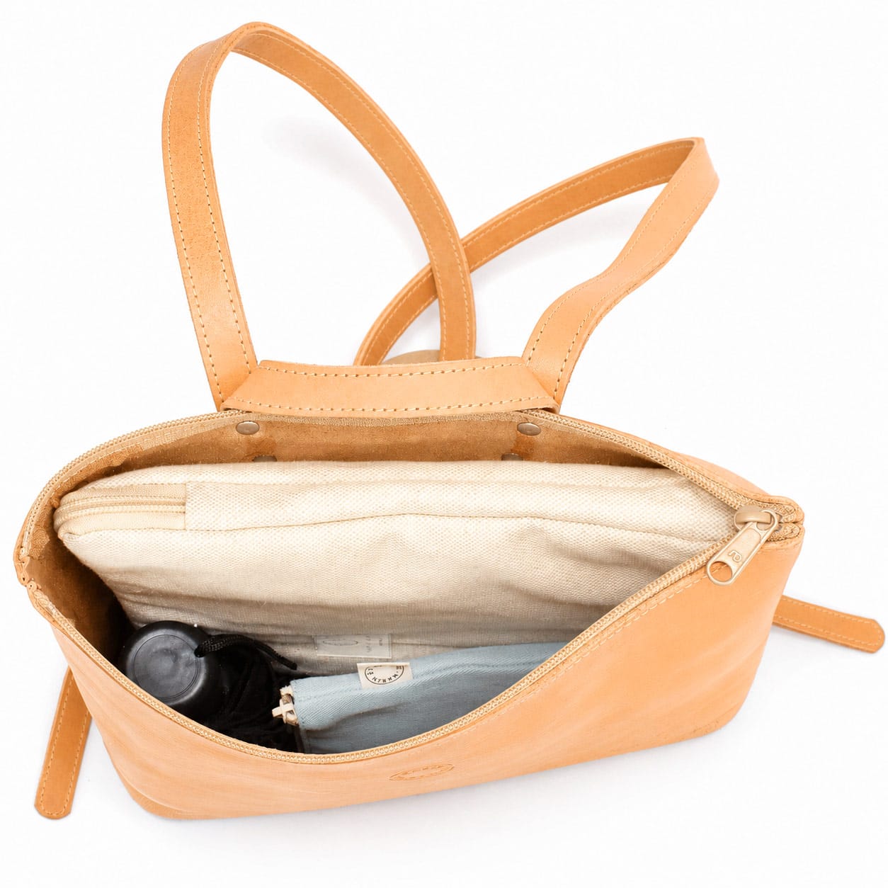 Linéa Leder Rucksack Natural