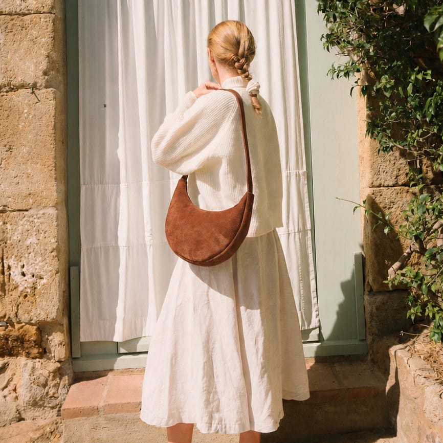 Lune Bag Suede Noisette