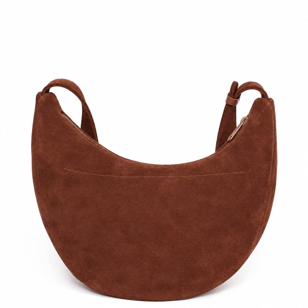 Marin et Marine Lune Bag Suede Noisette Lune Bag Wildleder Noisette– Damen Ledertasche aus Leder Bauchtasche
