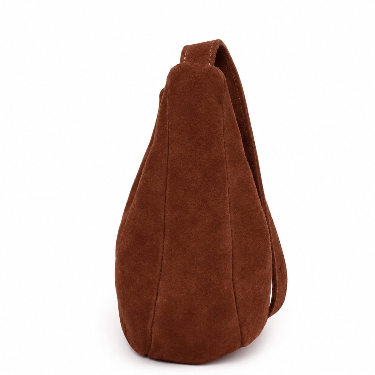 Marin et Marine Lune Bag Suede Noisette Lune Bag Wildleder Noisette– Damen Ledertasche aus Leder Bauchtasche